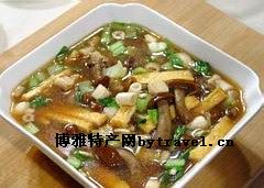 油菜玉菇酱汁汤